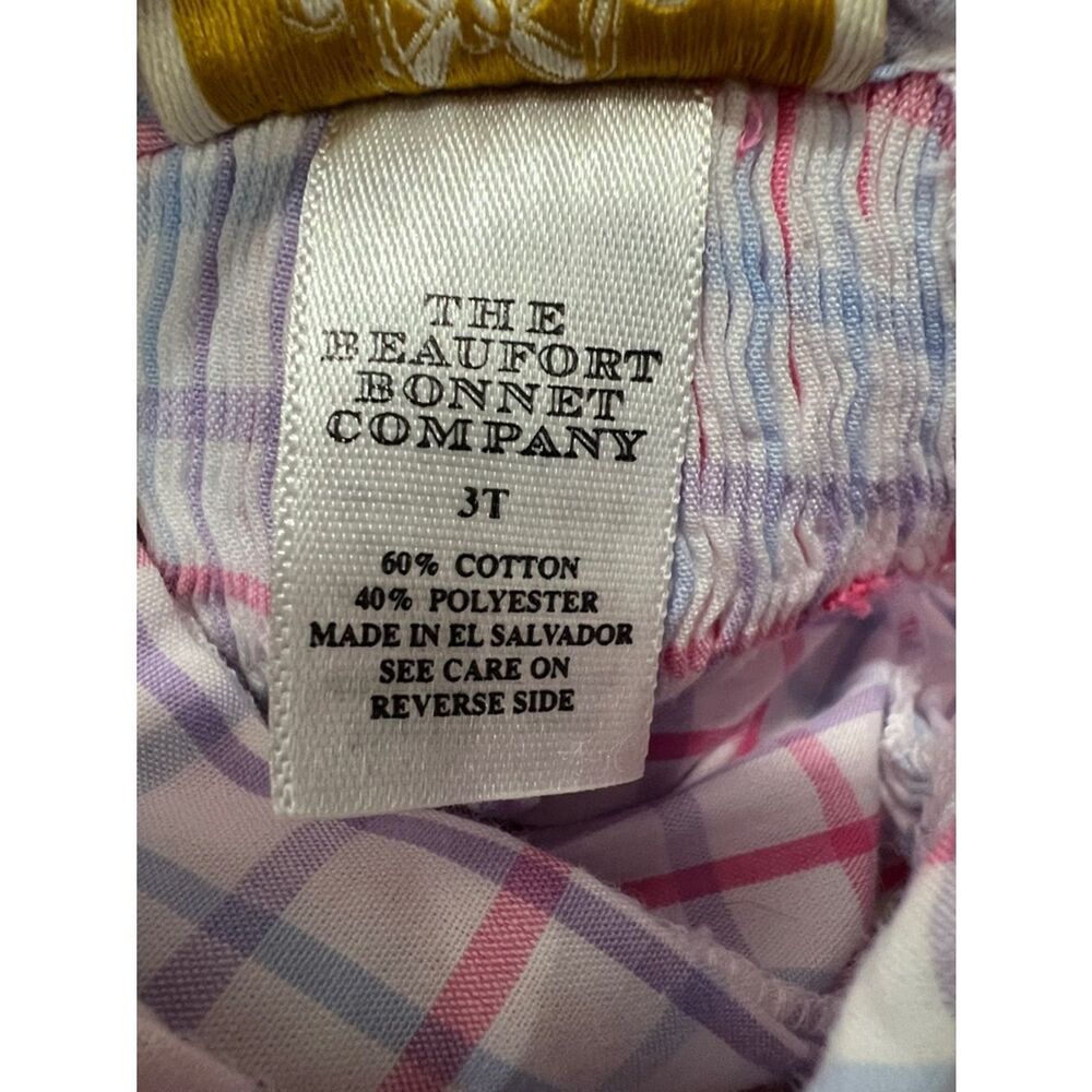 The Beaufort Bonnet Company Bettye Sue smocked windowpane top 3T - Picture 13 of 14